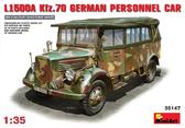 Сборная модель Немецкий армейский автомобиль L1500A / German personnel car L1500A (Kfz.70)