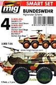 Сборная модель Набор акриловых красок AMMO A-MIG-7104: Современная немецкая техника в Афганистане