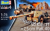 Сборная модель Полугусеничный артиллерийский тягач Sd.Kfz. 11 и противотанковая пушка Pak 40