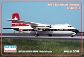 Сборная модель Британский турбовинтовой пассажирский самолёт HRP-7 Dart Herald ''Globeair''